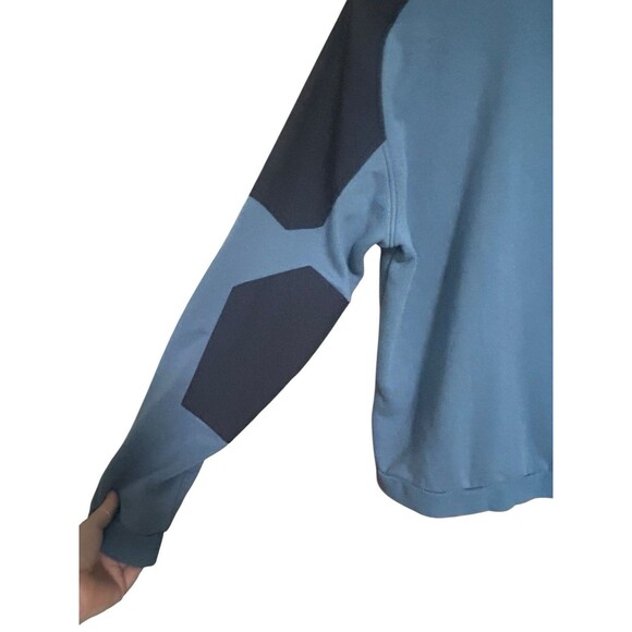 511 Tactical Long Sleeves Elbow Patchs Radar Fleece Crew Blue/Navy Size Large - Picture 4 of 10